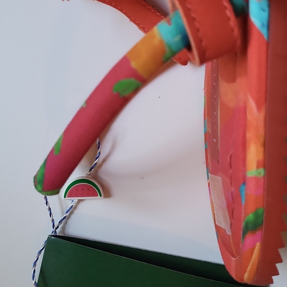 Farm Rio Tropical Tube Strap Sandals SZ 7 - Picture 6 of 7